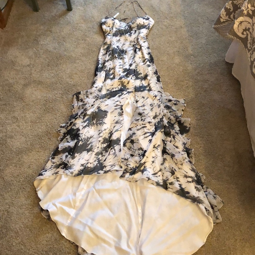 Black & White (paint splattered pattern) Dress